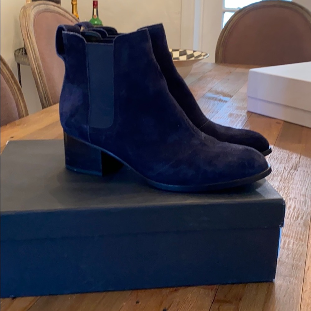 Rag & Bone navy suede “walker” boot